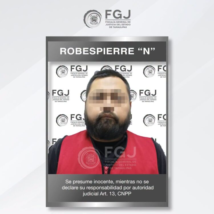 La FGJET detiene en flagrancia a individuo que intentó extorsionar a empresa de transporte en Reynosa