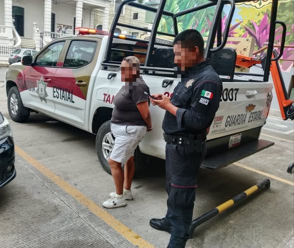 La GE detiene en Tampico a una mujer que robaba pertenencias a transeúntes