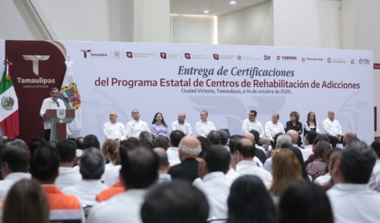Programa para regularizar Centros de Rehabilitación de Adicciones en Tamaulipas será ejemplo nacional