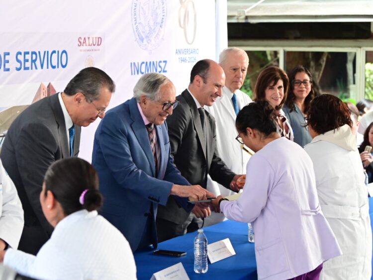 Salud reconoce trayectoria del personal del Instituto Nacional de Ciencias Médicas y Nutrición Salvador Zubirán