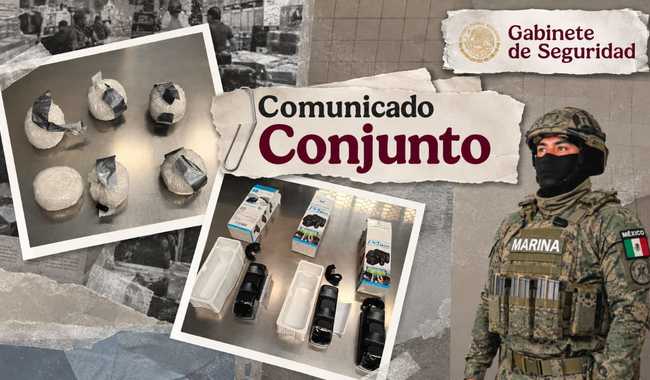 Con ayuda del canino ‘Espartacus’ aseguran en aduana del AICM metanfetamina destinada a Reino Unido