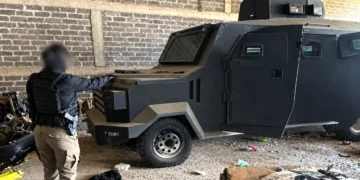 La FGR aseguró 5 ‘monstruos’ con blindaje artesanal en cateo practicado en Guasave a narcos