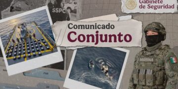 Secretaría de Marina asegura más de 1.2 toneladas de cocaína frente a costas de Oaxaca y detiene a 6 delincuentes