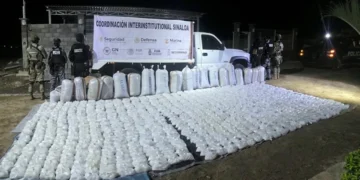 La Defensa Nacional aseguró mil 300 kilos de metanfetamina al Cártel de Sinaloa en Culiacán