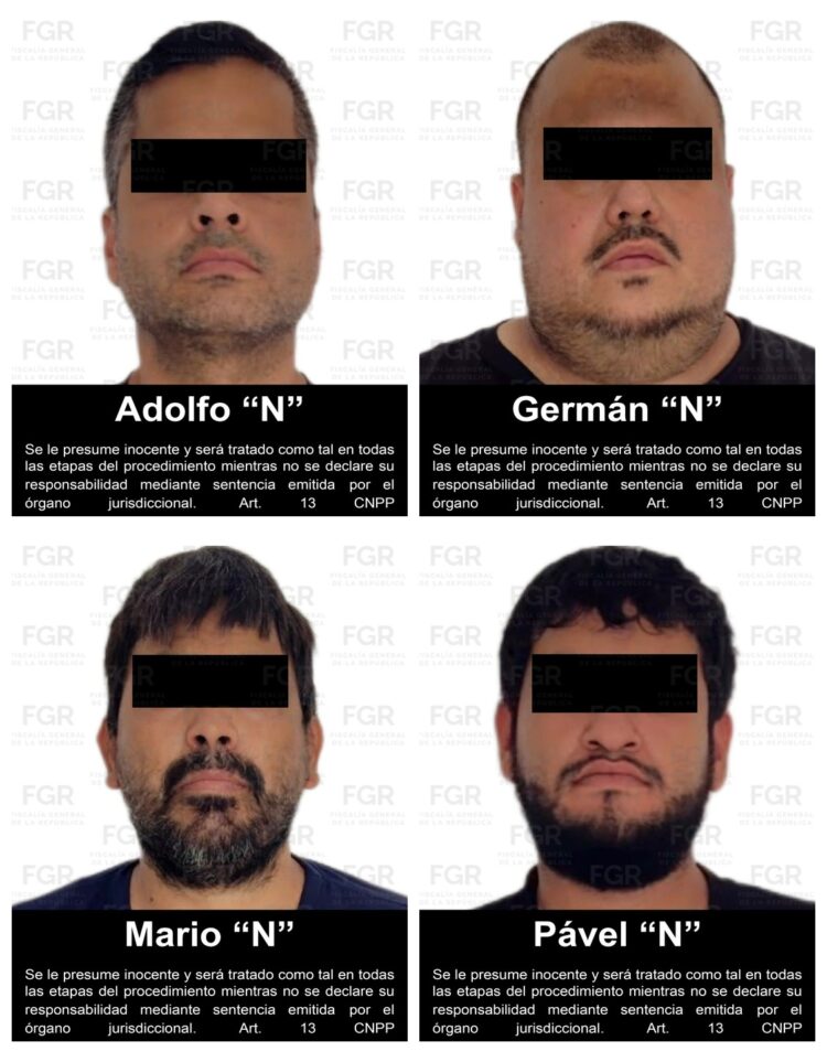 FGR lleva a proceso a cuatro posibles integrantes de un grupo criminal 