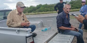 Con apoyo de un dron la GE localiza a 2 adultos mayores extraviados en la sierra de Llera