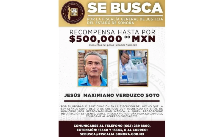 Sonora: Se entrega a la policía médico que provocó la muerte de 8 personas a las que suministró sueros vitaminados