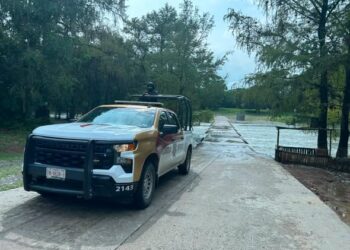 La Guardia Estatal activa el Plan Tamaulipas en Gómez Farías ante crecida en ríos