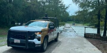 La Guardia Estatal activa el Plan Tamaulipas en Gómez Farías ante crecida en ríos