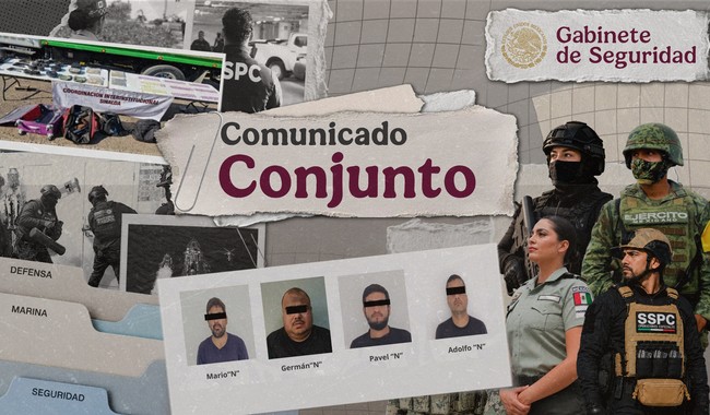 Caen en Sinaloa 4 peligrosos delincuentes vinculados a célula delictiva dedicada al tráfico de armas