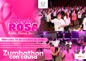 Organiza la UAT el Zumbathón con Causa ‘Energía Rosa: Baila, Dona, Inspira’